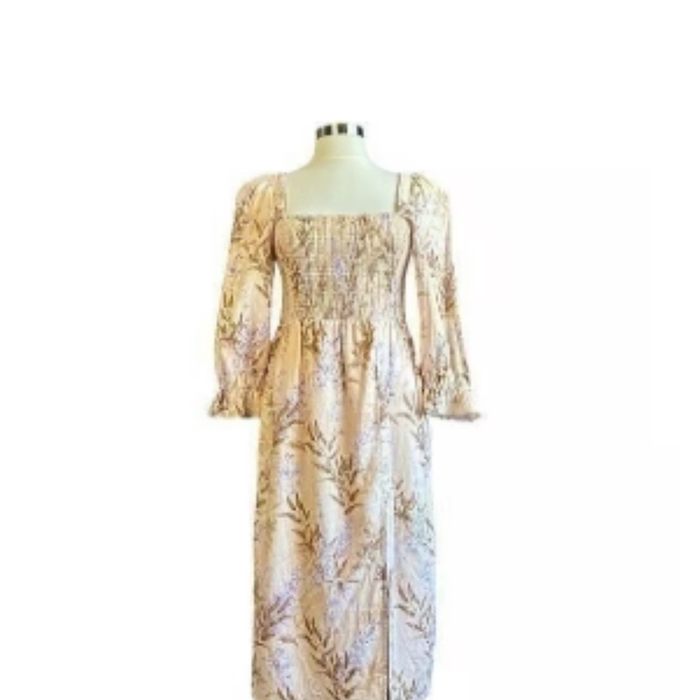 House of Harlow 1960 Floral Cream Dress